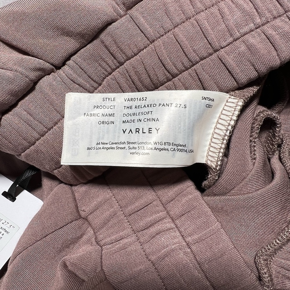 NWT Varley The Relaxed Pant 27.5‎ Women's Small Double Soft Brown $120 - Picture 9 of 16